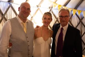 Wedding magician at Sarah and Rob's wedding at Salix Yurts, York 1