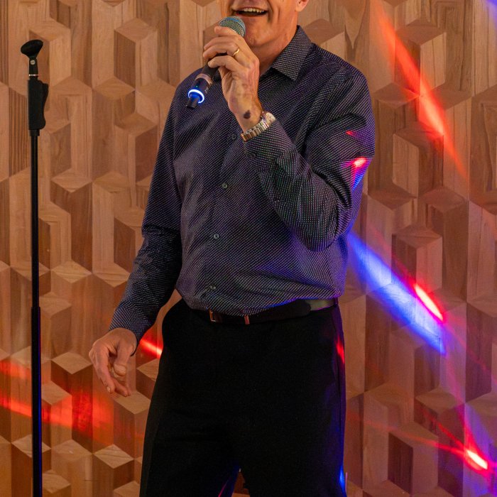 Tony's friend Gary Brown performing some classic songs.